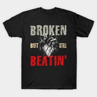 Grunge Broken Heart but Beating T-Shirt